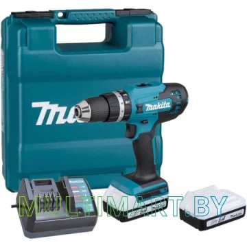 Ударная дрель-шуруповерт Makita HP488D002 (с 2-мя АКБ, кейс)